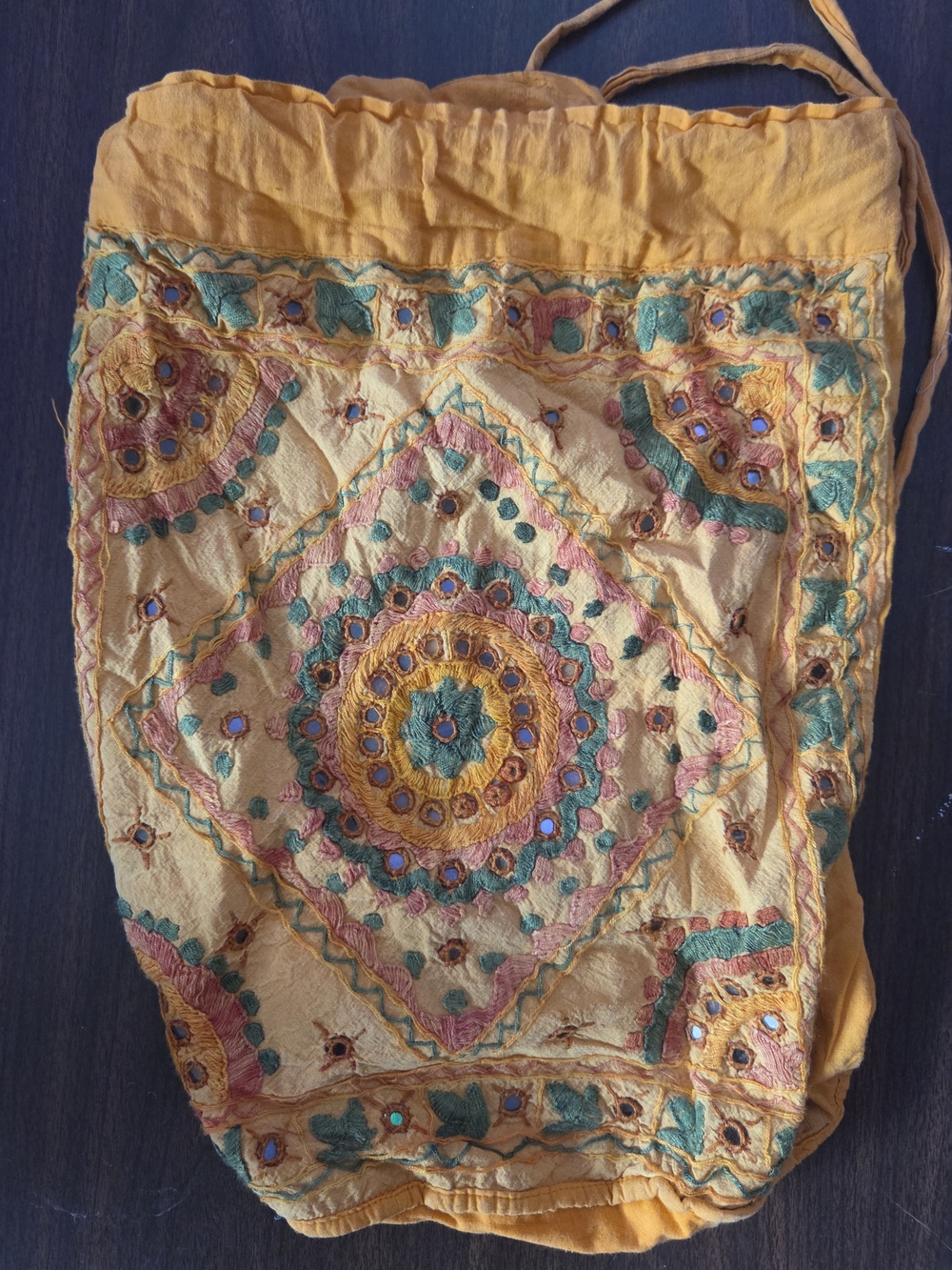 Embroidered Yellow Bohemian Skirt